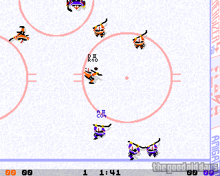 Cross Check (Sunflowers 1994): The player is about to shoot – the only thing which matters now is the reaction time of the goal keeper.